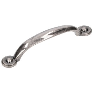 Maniglia per mobili 1916 LA, metallo argento antico, interasse 96 mm.