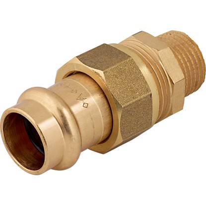 Raccordo a vite a pressare ottone rosso Ø 18 x 21 mm (R 1/2)