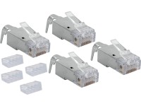 Schwaiger® Connettore di rete CAT 6A / CAT 7 Nero 4 pz.