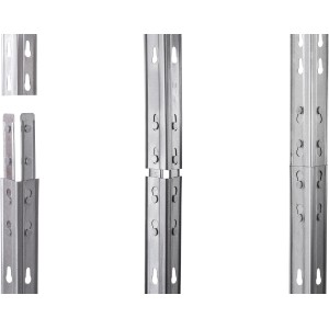 Dettaglio dei connettori dello scaffale angolare per carichi pesanti Ar Shelving.