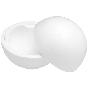 Boule en polystyrène sécable, Ø 30 cm, pour loisirs créatifs et décorations.