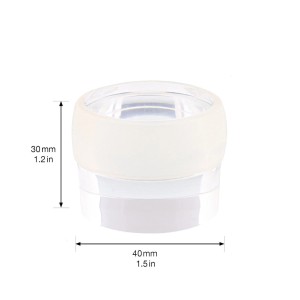 Fermaporta a pavimento Wagner Clear, Ø 40 mm, trasparente. Autoadesivo e rimovibile senza residui.