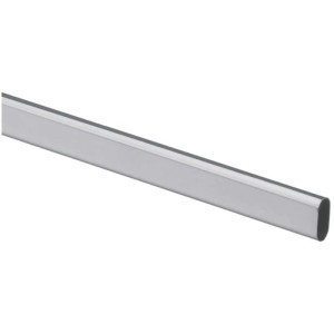 Tubo appendiabiti ovale Hettich, acciaio grigio-argento, 1200 mm.