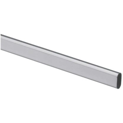 Hettich Tuyau d'armoire ovale acier Argent gris 1'200 mm