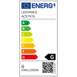 Energielabel für Osram E14 LED Reflektor R50, Energieeffizienzklasse G, Verbrauch 6 kWh/1000h.