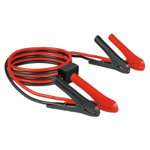 Cavi di avviamento Einhell BT-BO 25/1 A LED SP con cavi rossi e neri e pinze completamente isolate.