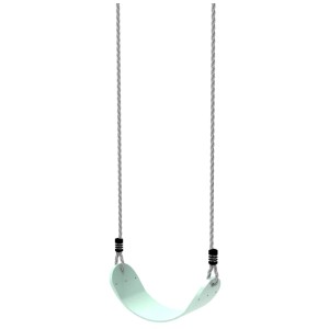Altalena OutdoorToys verde menta con corde per giardino e parco giochi.