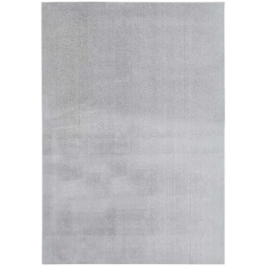 Tapis Andiamo Arezzo, gris, 60x110 cm. Tapis à poils longs en polyester avec poils doux.