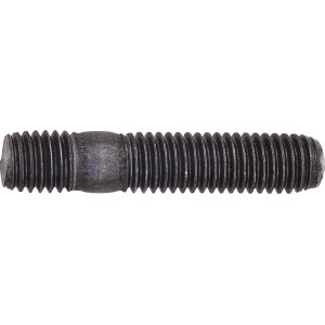 Vis à double filetage LUX zinguée M10 x 30 mm, lot de 4, avec filetage des deux côtés.