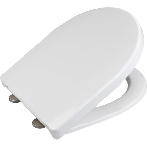 Wenko Abattant WC Exclusive, compatible Geberit Icon, en duroplast, avec fermeture amortie.