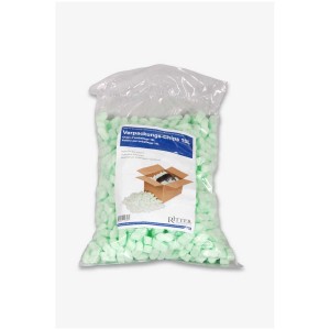 Sac de chips d'emballage verts Ritter Products, 15 l, pour le rembourrage dans les cartons de déménagement.