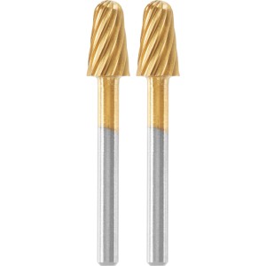 Due frese Dremel Max 117DM color oro per utensili miniaturizzati.