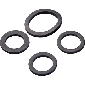 Set di O-ring per miscelatori, 4 guarnizioni in gomma di varie dimensioni per applicazioni sanitarie.