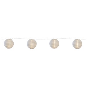 Guirlande lumineuse LED Star Trading Festival avec 10 lanternes blanc chaud pour intérieur et extérieur.