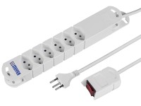 Steba-Steckdosenleiste 6 x T13 3 m mit Kinderschutz und Maus