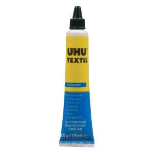 UHU Textil Colle de réparation textile 20g tube.