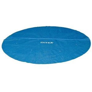 Bâche solaire bleue Intex pour piscines Easy & Frame, Ø 457 cm. Couverture de piscine pour chauffer l'eau.