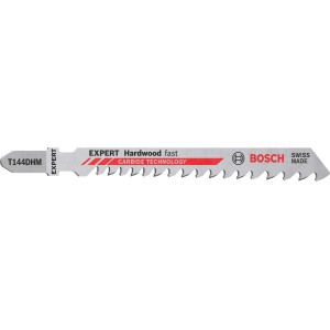 Lame de scie sauteuse Bosch Expert T144DHM pour bois dur, lot de 2.