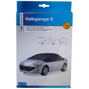Cartrend Housse de protection auto bleu foncé taille S, convient aux petites voitures, protège du gel et des intempéries.