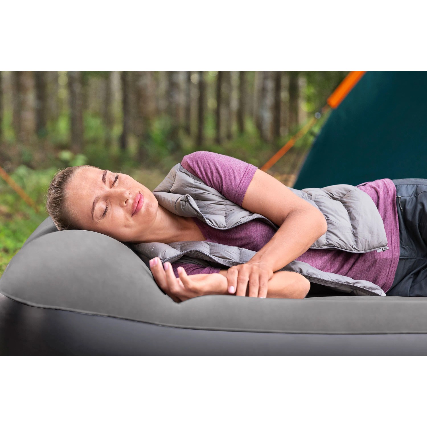 Bestway Tritech Luftmatratze Queen Grau 203 x 152 x 36 cm kaufen bei OBI