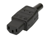 Apparatesteckdose Typ113 IEC320/ C13 / 3-polig Schwarz Apparatesteckdose Typ113 IEC320/ C13 / 3-polig Schwarz