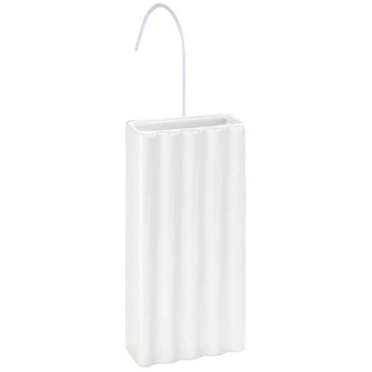 Wenko Luftbefeuchter Linien Keramik Weiss 19,5 x 9 cm