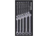 Kraftwerk Ratschen-Ring-Maulschlüssel-Satz Einlage 20 x 40 cm / 12-tlg.