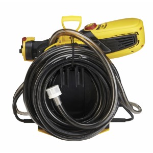 Wagner Universal Sprayer W990 Flexio sistema di verniciatura a spruzzo con tubo e corpo giallo.