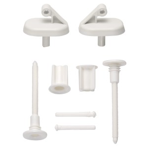 Diaqua Neosit Neolux Posi O'3000 set di fissaggio beige per sedili WC.