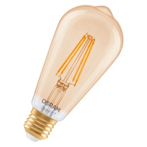 Lampadina Osram Matter E27 Edison, dimmerabile, 6W, luce bianca calda.
