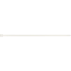 Serre-câble blanc, 200 mm, 100 pièces, pour regrouper et fixer les câbles.