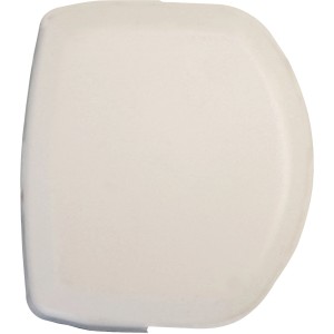 Poignée de porte coulissante Alpertec blanche pour portes coulissantes modernes, fixation par vis apparente.