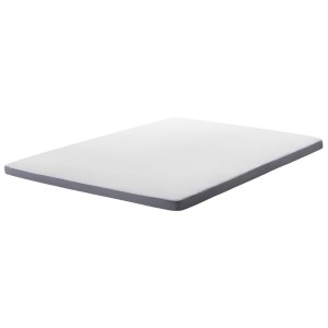Surmatelas Comfy blanc 180x200 cm avec bordure grise. Confort pour matelas.