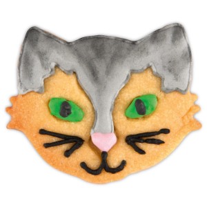 Ausstecher Katzengesicht, 6 cm, aus Edelstahl. Ideal zum Backen und Basteln.