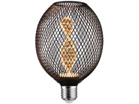 Paulmann LED-Leuchtmittel Metallic Glow Globe Helix Schwarz 3,5 W / 110 lm