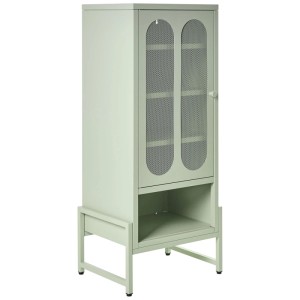 Beliani Armoire de bureau Soletta vert menthe 108 x 47 x 35 cm