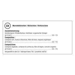 Dichiarazione del terriccio biologico GROW by OBI: composizione e origine.