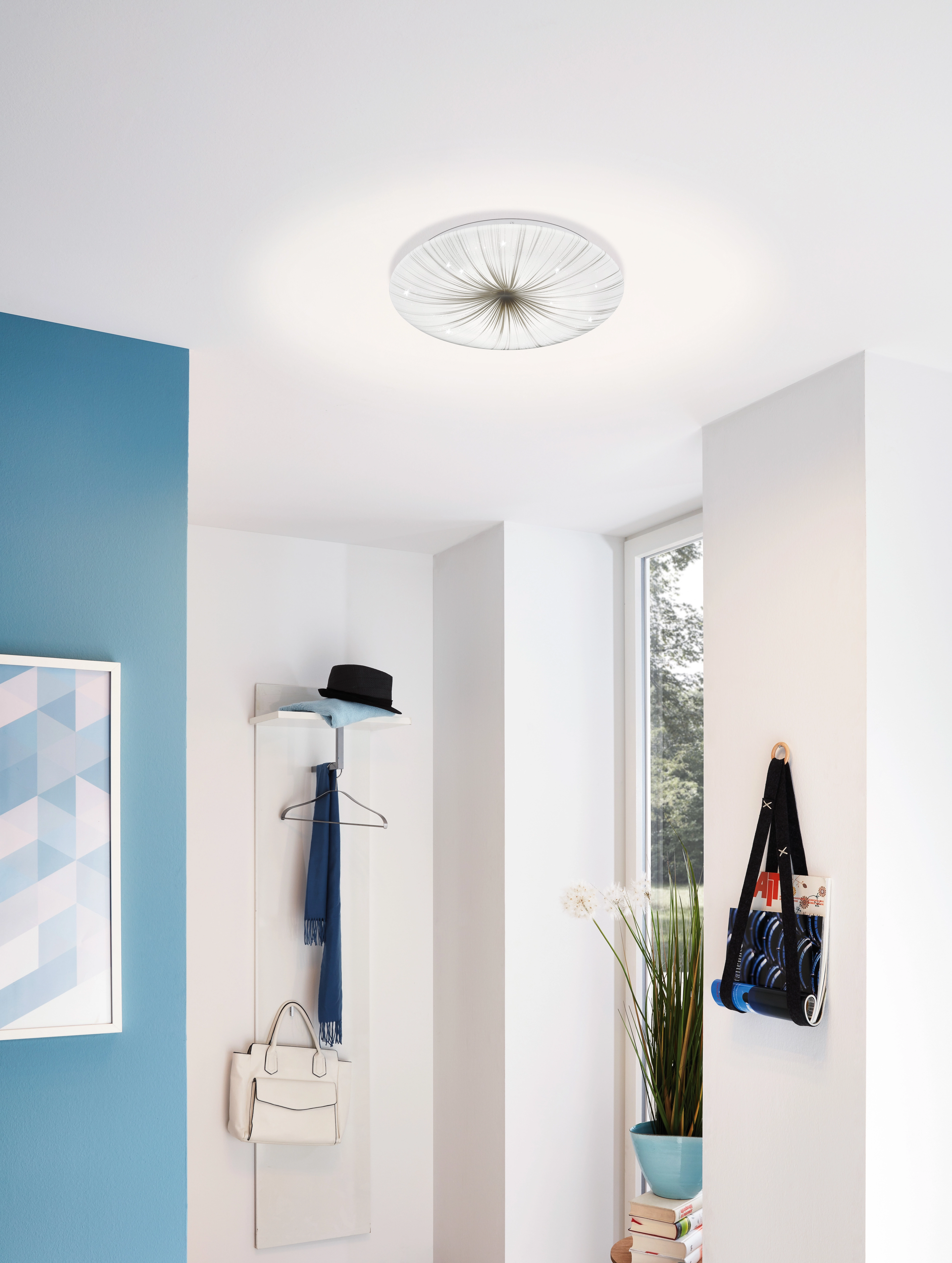 Eglo LED-Wand- und Deckenleuchte Nieves Weiss-Silber kaufen bei OBI