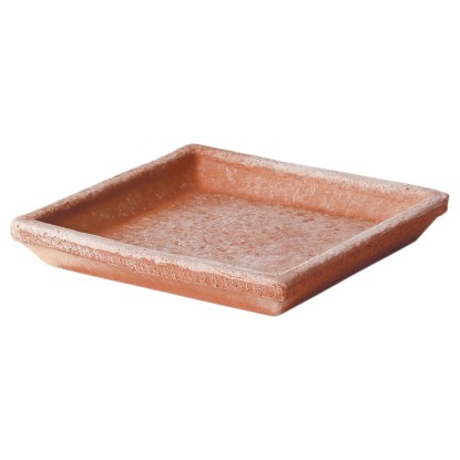 Deroma Untersetzer Tuscany quadratisch Galestro-Tonerde Weiss 16,6 x 16,6 cm