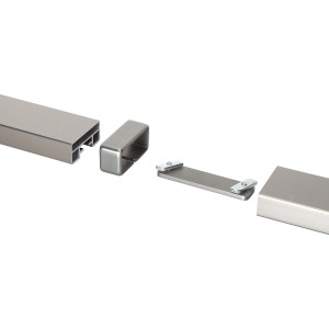 Connecteur en aluminium pour main courante, accessoires pour escaliers et rampes.