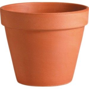 Vaso per piante standard Deroma, Ø 20 cm, in terracotta per interni ed esterni.
