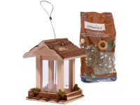 Vogelfutterhaus Natur (HxBxT) 18,5 x 15 x 15 cm inkl. Vogelfutter