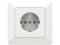 Unterputz-Steckdose Priamos Schuko IP20 Weiss Gr. 1 x 1