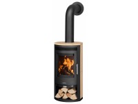 Justus Dauerbrandofen Baltrum D 2.0 Sandstein Korpus Schwarz 5,5 kW