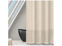 MSV Duschvorhang Romana Graubraun 180 x 180 cm