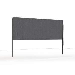 Siena Garden Roll-Up pour Schattenmanufaktur, 300x210 cm, protection visuelle et contre le vent anthracite.