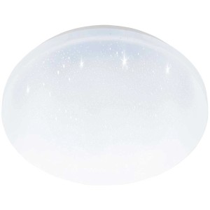Plafoniera LED bianca Eglo Pogliola-S, 12W, con effetto cielo stellato scintillante.