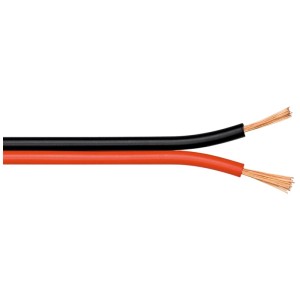 Cavo per altoparlanti Max Hauri, 2x0,75 mm², 10 m, nero-rosso, per connessioni audio e video.