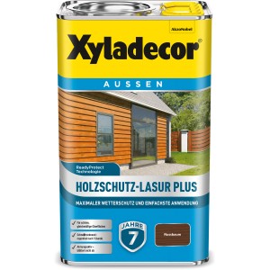 Xyladecor Impregnante per legno Plus Noce, latta da 2,5 l. Impregnante per esterni, colore noce.