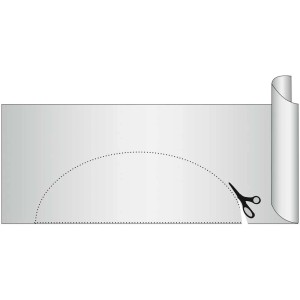 Tappetino antiscivolo trasparente 150x50cm con gommini, tagliabile per cassetti e armadi.